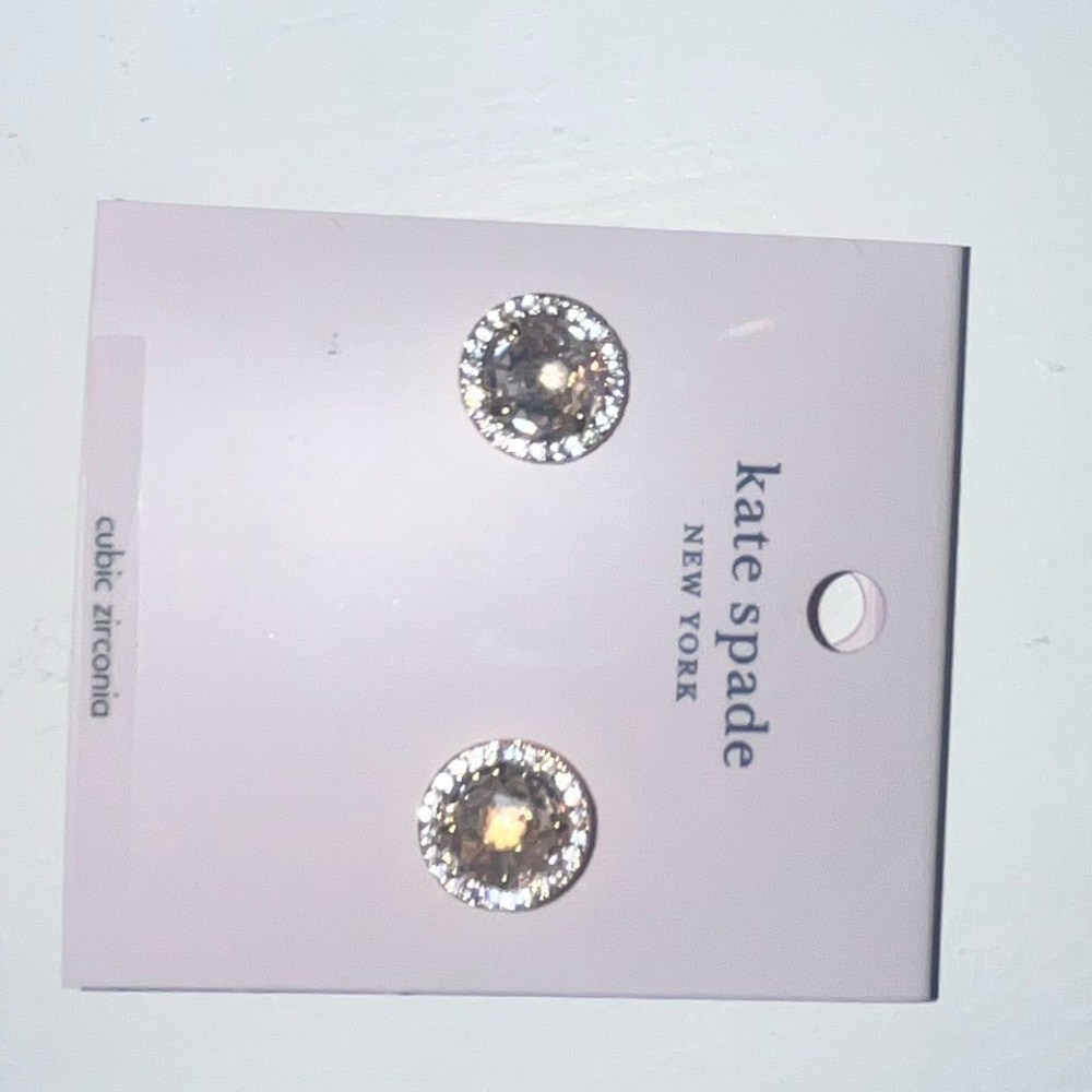 Kate Spade Gold and Silver Crystal Earrings